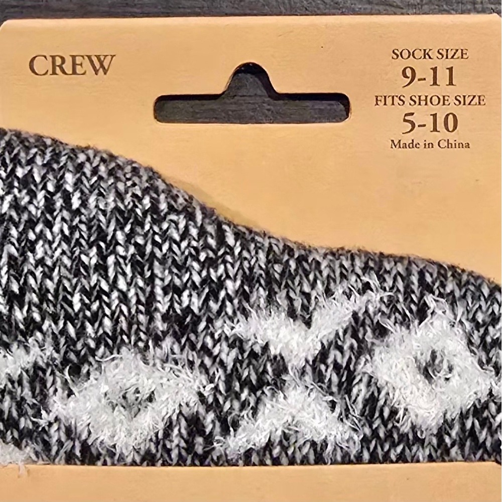 3 Pairs of BearPaw Crew Socks Super Soft Fits Shoe Size 5-10 Black White and Tan - Picture 3 of 3